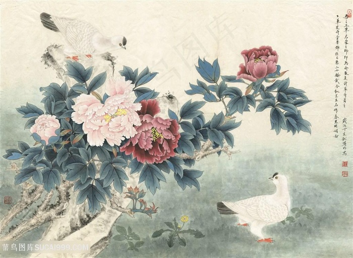 李晓明临余致贞春光明媚图高清国画图片