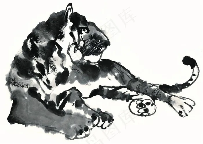 野生动物绘画图片素材