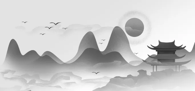 中国风古典中式水墨山水 中国风古典中式水墨山水