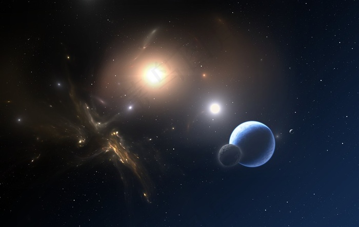唯美宇宙星空光芒