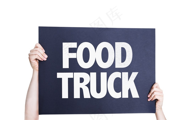 双手举着黑色英文牌子素材