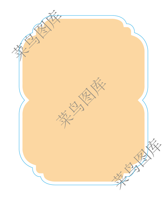 标签异形框矢量图-2ai矢量模版下载