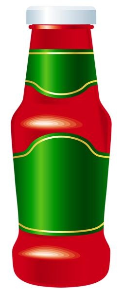 番茄酱 PNG免抠(253x600)