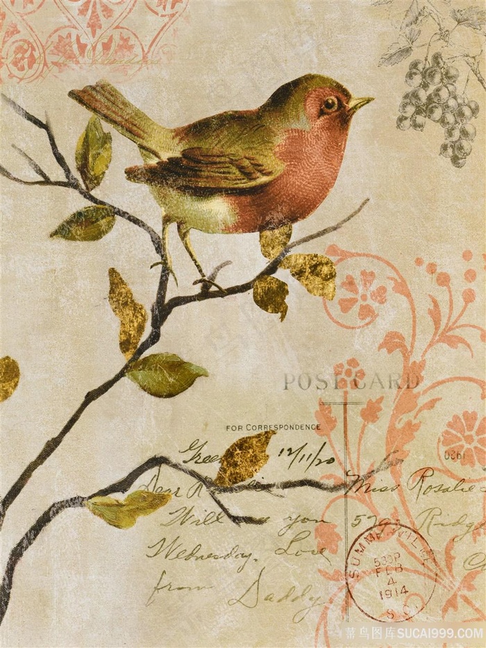 欧美装饰画花鸟