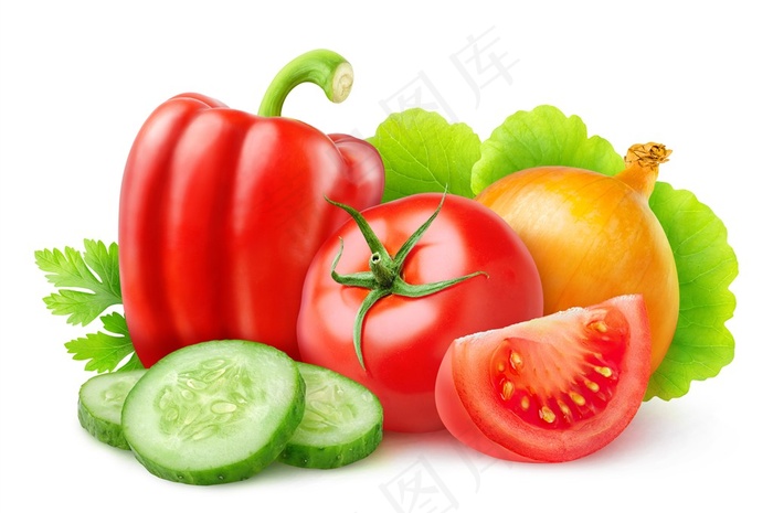 各种新鲜美味的蔬菜