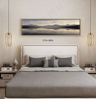 轻奢晶瓷装饰画客厅沙发背景墙卧室床头挂画酒店样板间房间模型现代抽象风