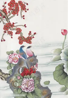 中式花鸟装饰画