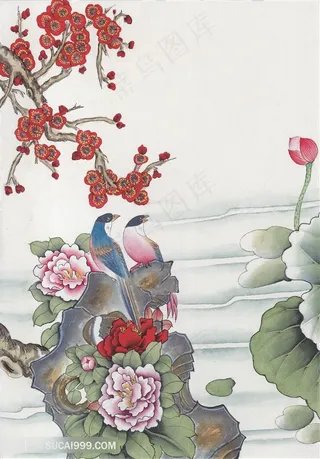 中式花鸟装饰画