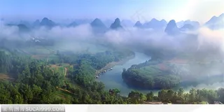 刘三姐故乡—“壮古佬”风光(云雾缭绕显神韵)