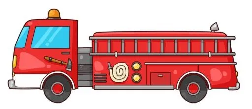 消防车 PNG免抠(787x344)