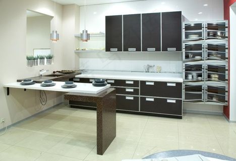 现代厨房效果图素材