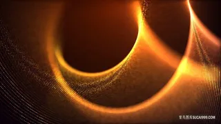 金色渐变线条粒子扩散炫光光线背景