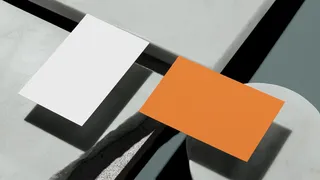 石头背景高档轻奢名片样机