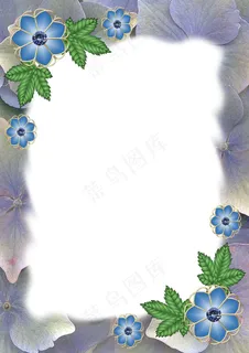 喇叭花相框素材图片 喇叭花相框素材图片