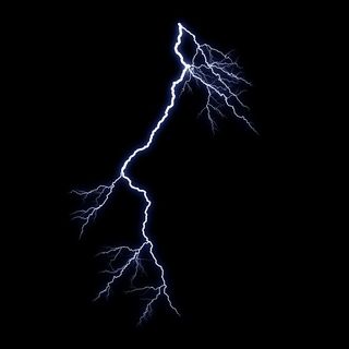 美丽形状的闪电