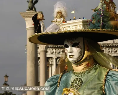 欧式古怪精美面具人物素材