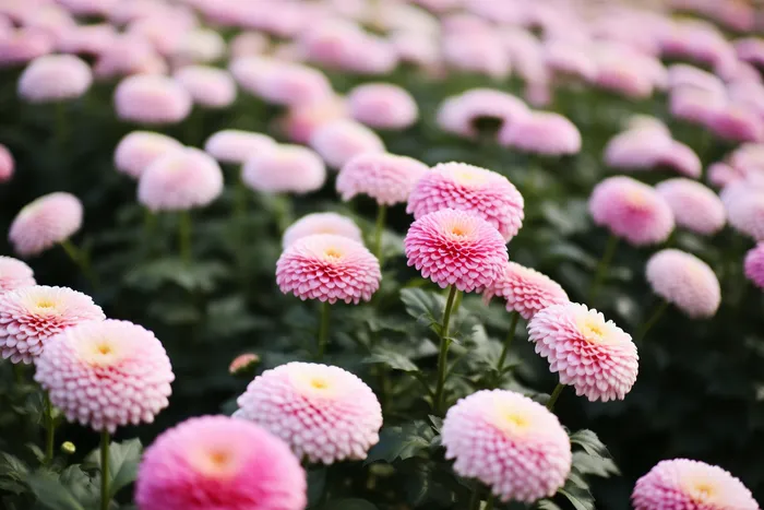 粉色渐变菊花花海摄影图(4032x2688)