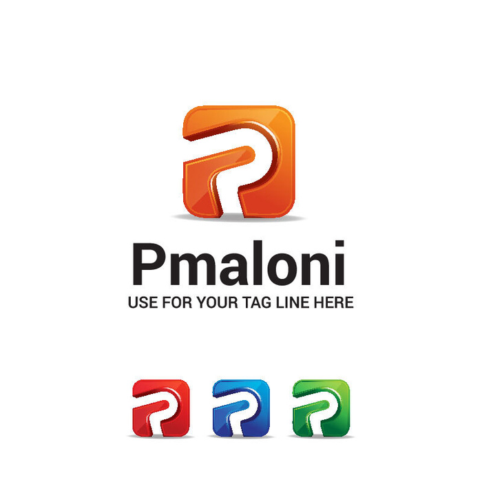 图标标识标志立体几何图形企业商标VI品牌LOGO设计模板AI矢量素材