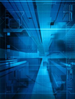 商务蓝色信息数码高科技创意背景