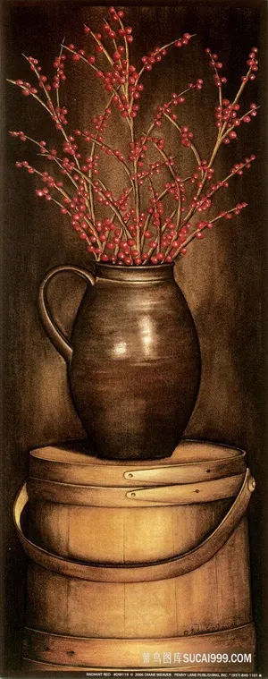 唯美花卉花盆高清油画 唯美花卉花盆高清油画