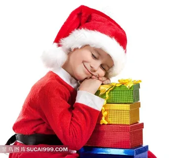 圣诞快乐家庭系列 - 开心的孩子