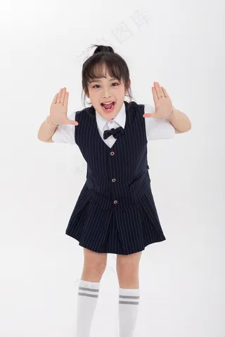 清新唯美可爱的女孩摄影图片 