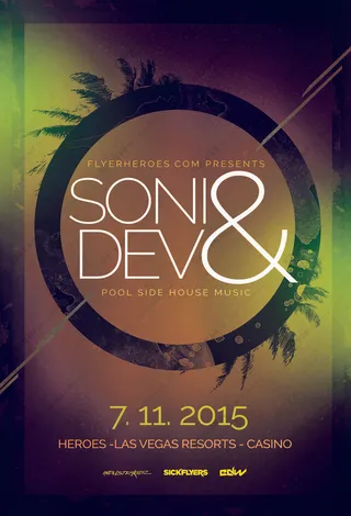 科技感多边形海报模板