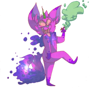 小猫咪实验素材卡通紫色