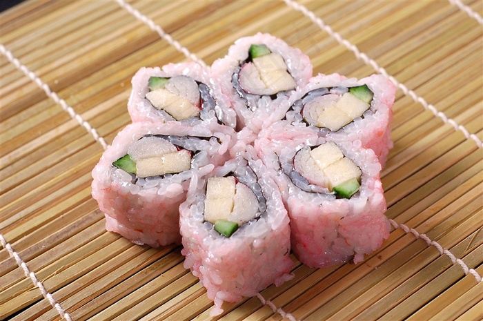 寿司类樱花寿司美食素材