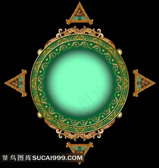 中国古典龙纹装饰图案