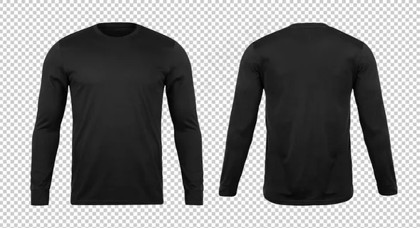 黑色T恤两件矢量
