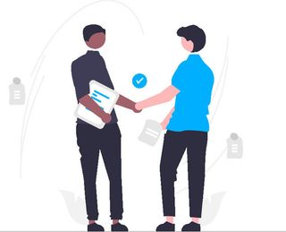 2.5d合作插画小图标素材