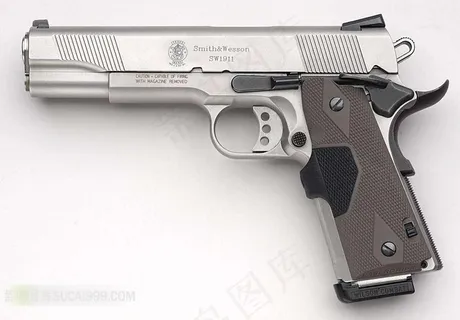银色美国军用手枪