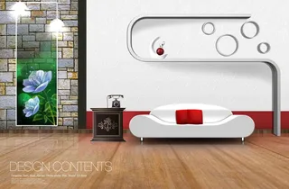 3D立体空间展示背景