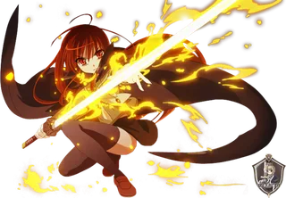 女孩火焰剑客素材帅气