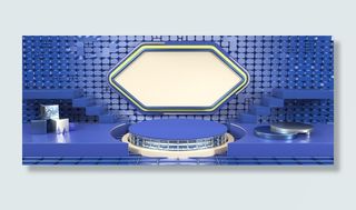 C4D场景海报banner设计