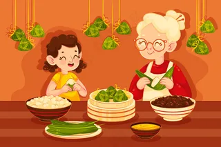 端午节海报 端午节艺术字 端午节 粽子