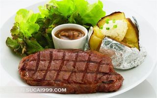 牛排蔬菜摄影素材