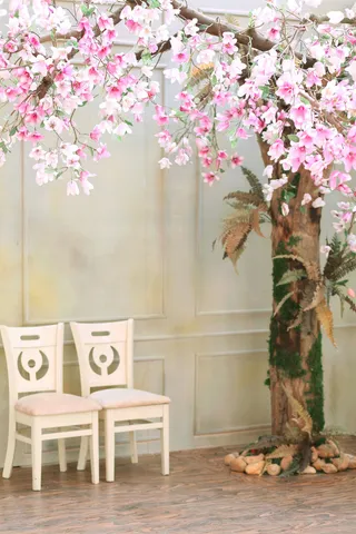 现代摄影结婚空间花卉背景