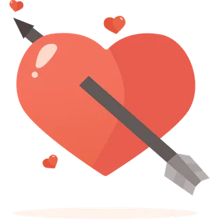 心形带箭头图案