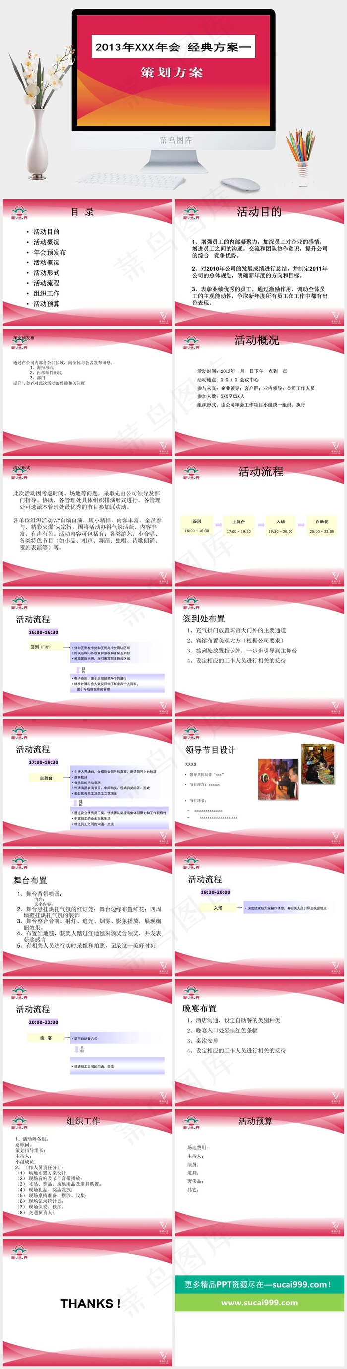 红色营销PPT模板