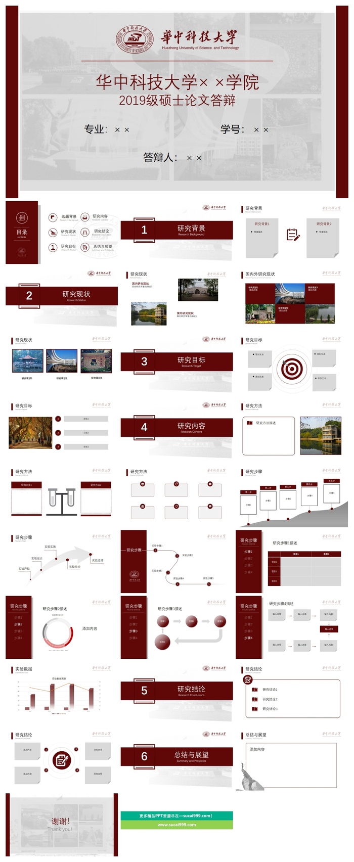 华中科技大学-周航-论文答辩PPT模板