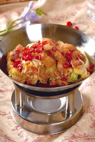 干锅美食焖锅湘菜麻辣香辣纸锅干锅娃娃菜