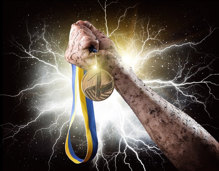 精美金质奖牌特写高清素材