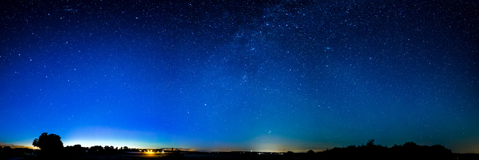 高清唯美星空夜空山林