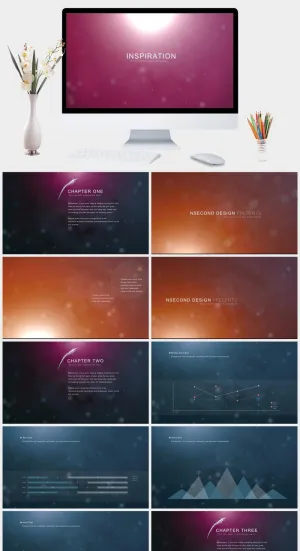 时尚酷炫动态版通用商务PPT模板预览图