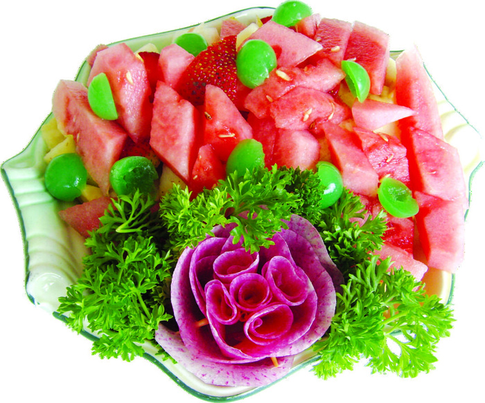 火锅配菜之拌西瓜