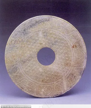 中华传统工艺-灰色的玉璧