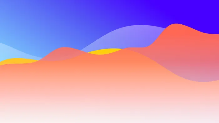 极简剪纸波浪弥散光渐变背景图设计素材