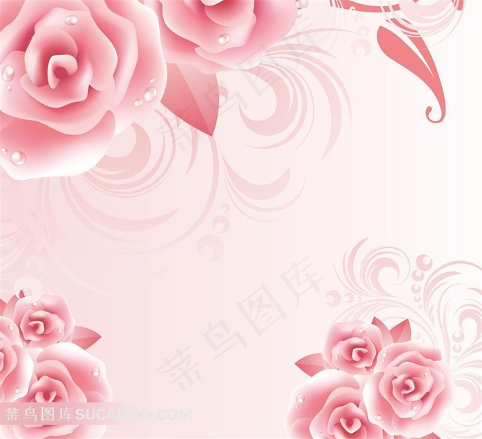 装饰画背景画无框画玫瑰花